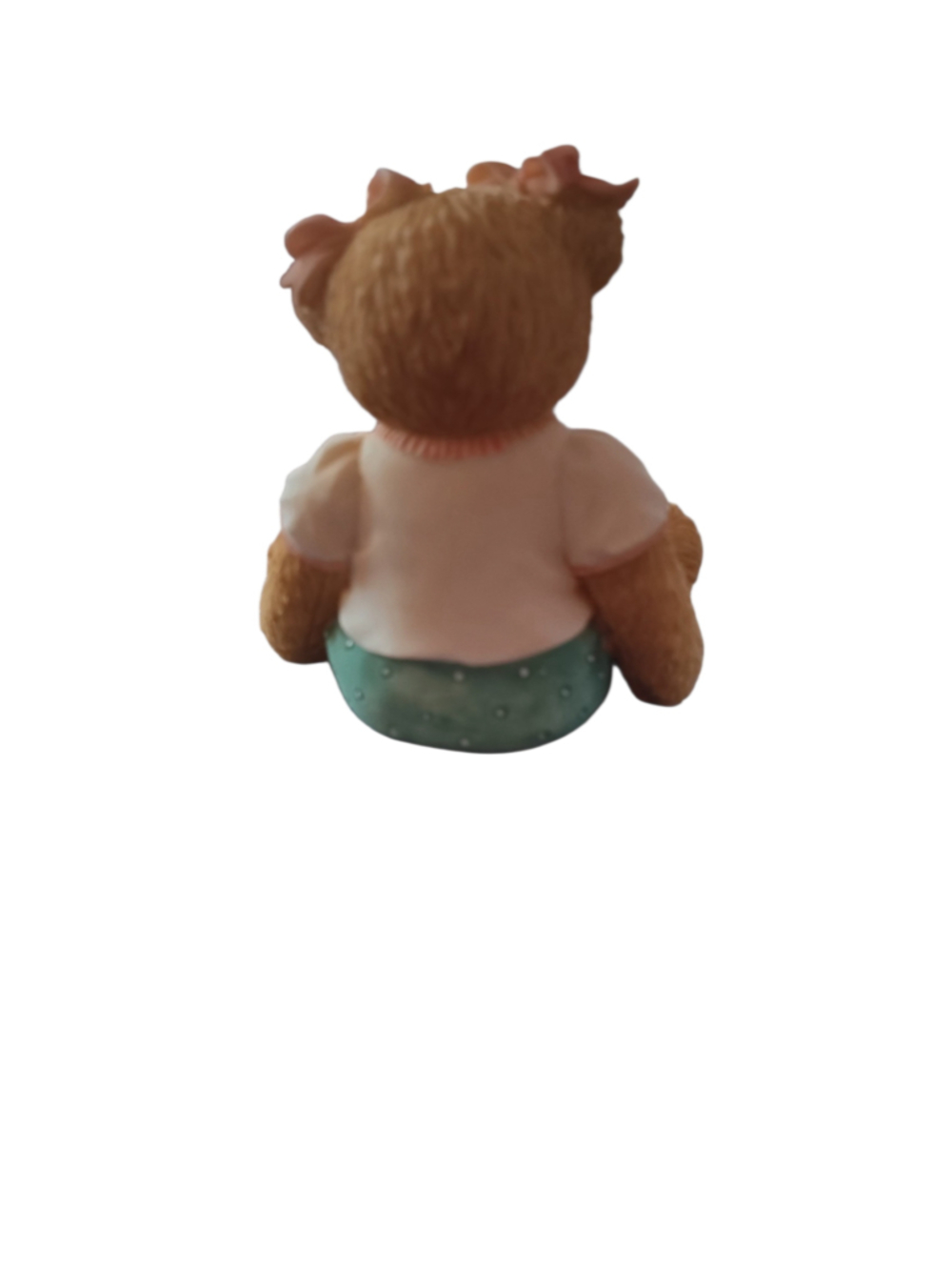 NIB Cherished Teddies I Love Cherished Teddies Figurine Brown Teal 4004245